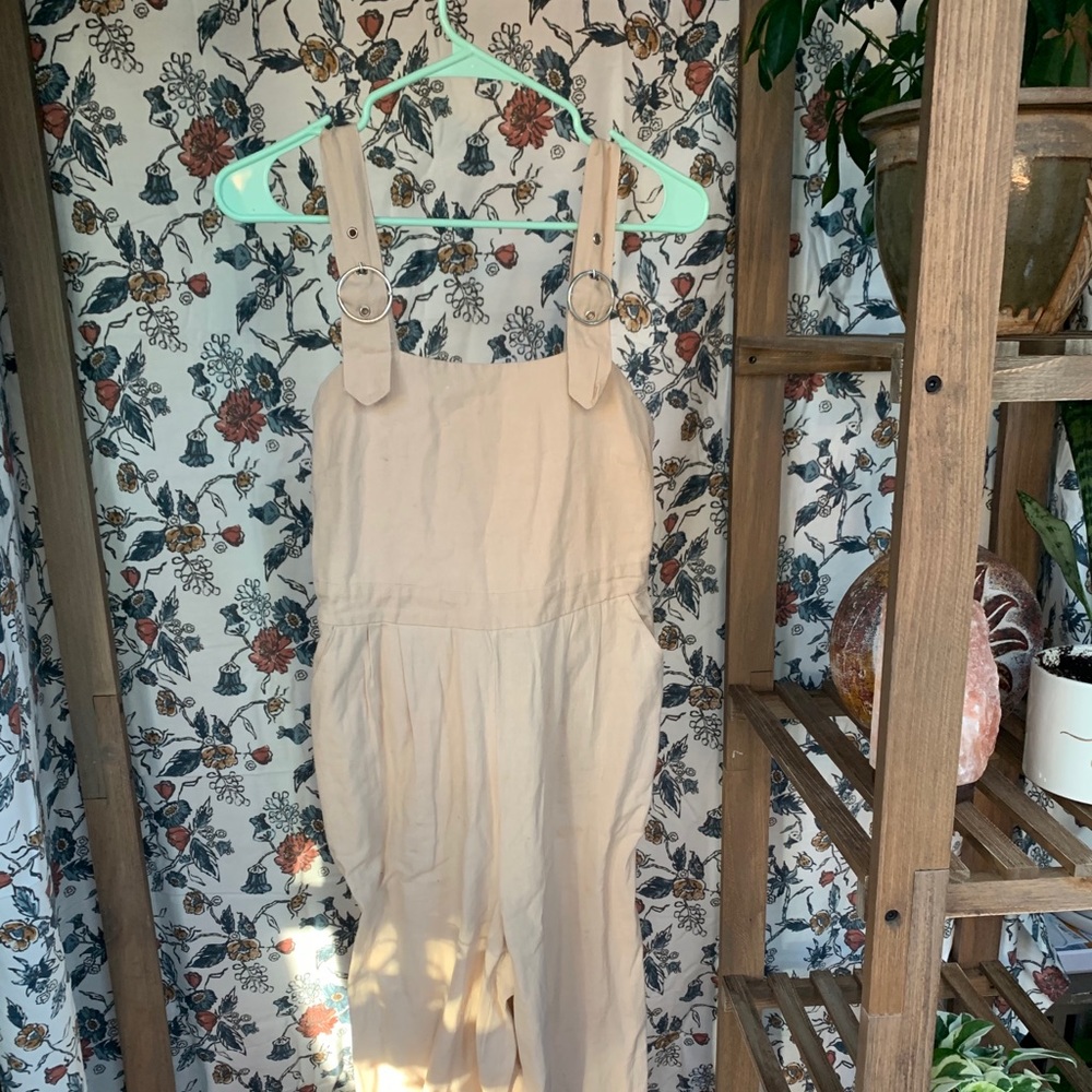 Khaki overalls/pant suit